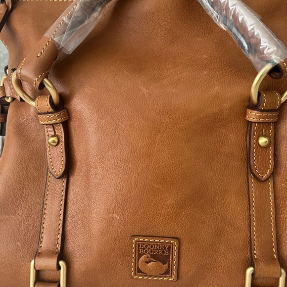 Dooney & Bourke Large Florentine Satchel Natural - Picture 9 of 13